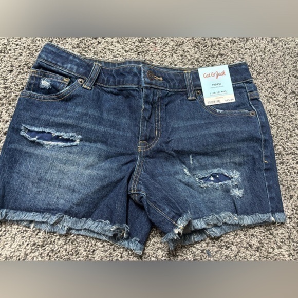 Cat & Jack Jeans Shorts L (10/12) plus - Picture 1 of 3
